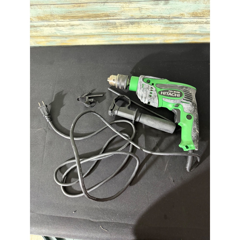 Hitachi‎ FDV 16VB2 Hammer Drill 1/2" Green Good Corded Variable Speed 5A 120V